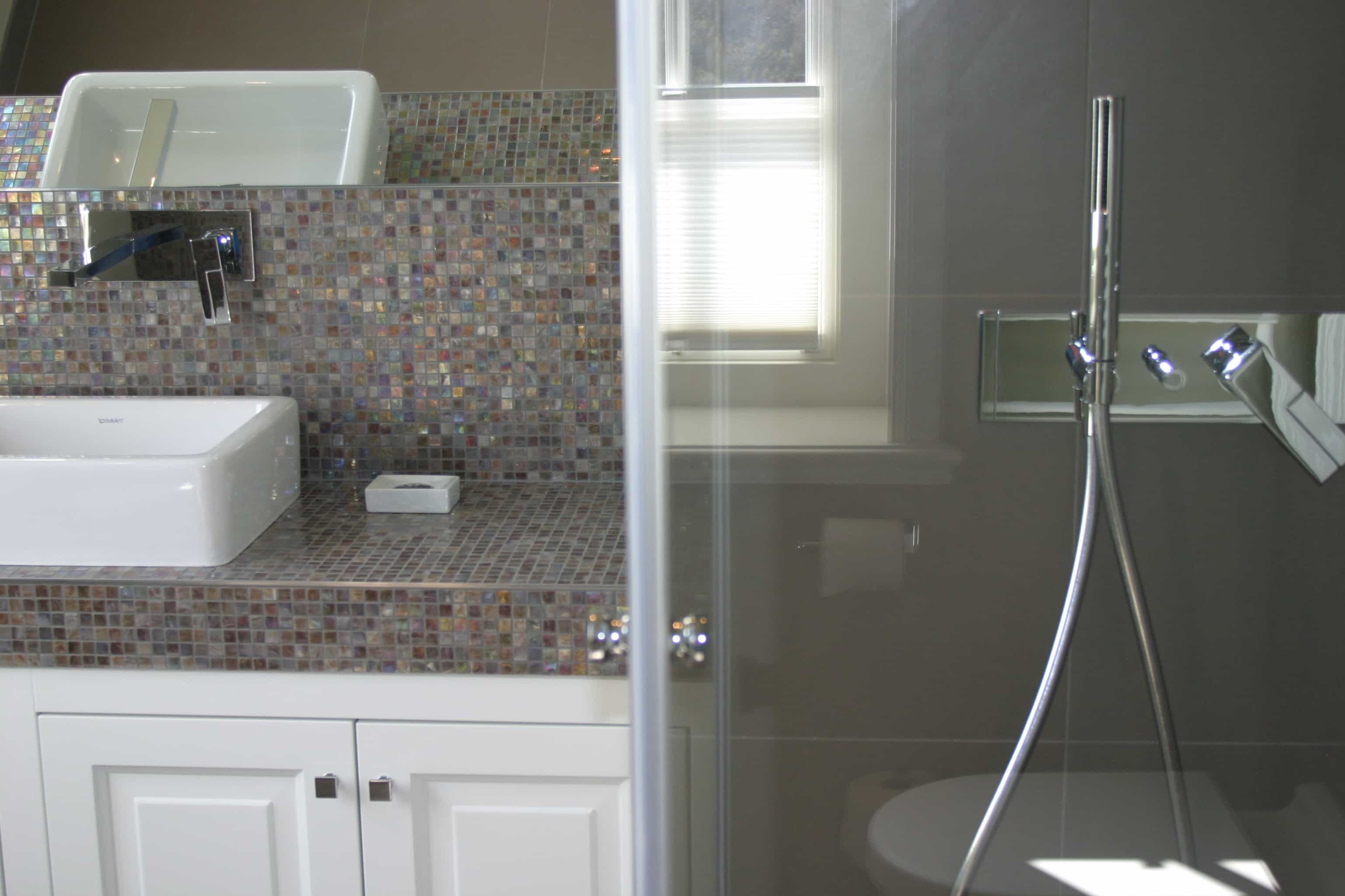 Badezimmer in Ferienwohnung auf Sylt Rantum