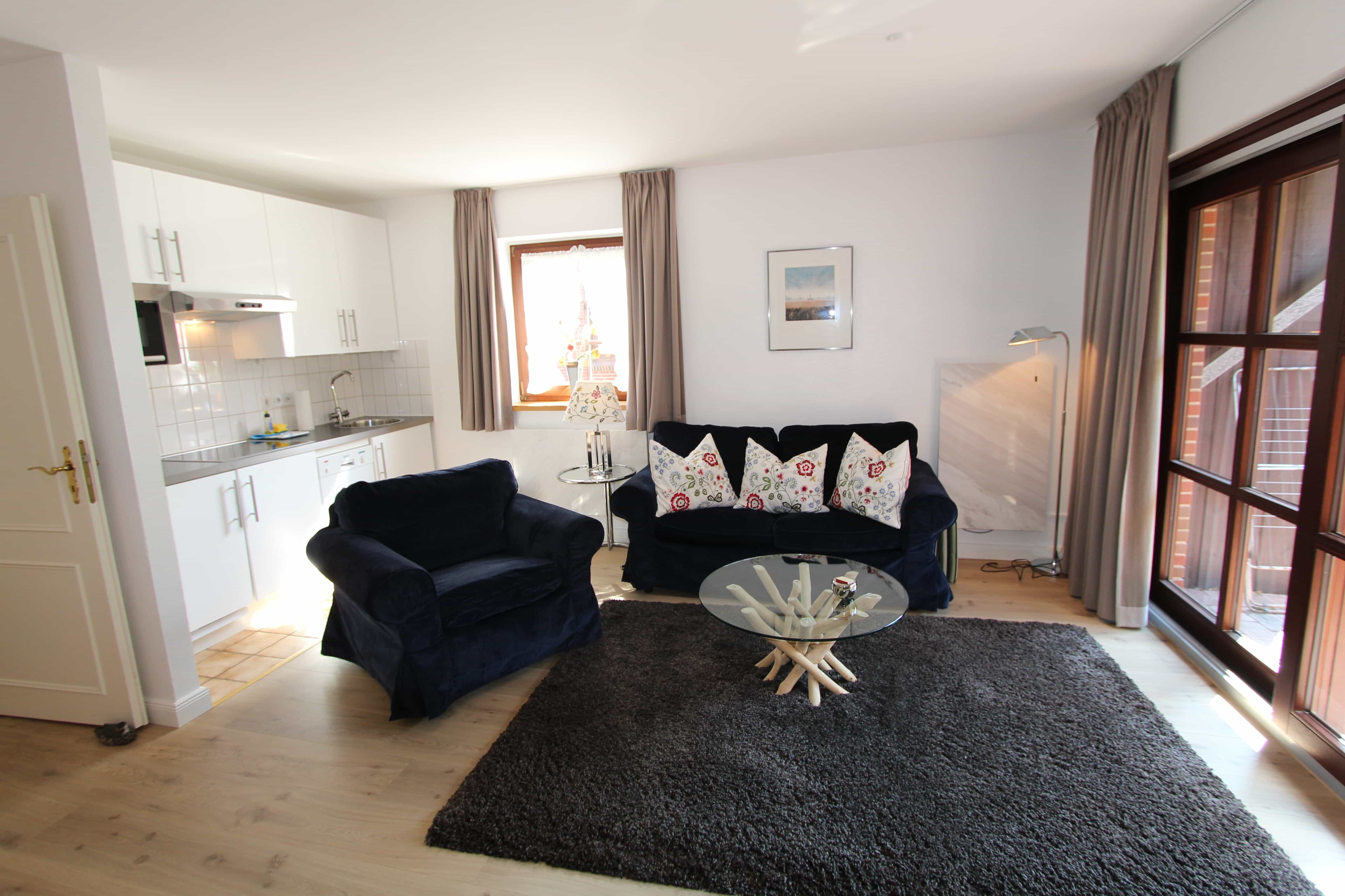 Wohnzimmerecke in Ferienwohnung für 6 Personen in Westerland auf Sylt
